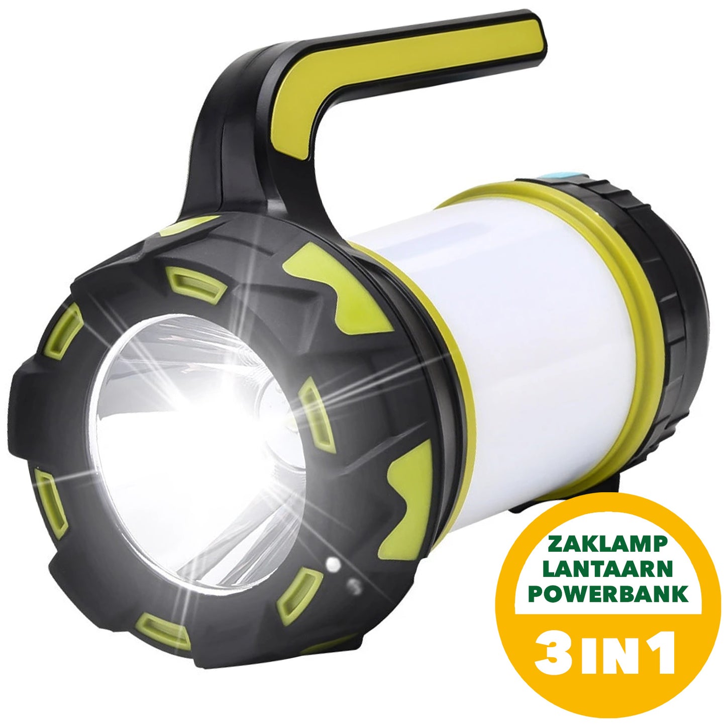 Oplaadbare Campinglamp 800 Lumen – 3-in-1 Zaklamp, Tentlamp & Powerbank